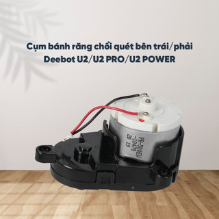 Cụm bánh răng chổi quét trái/ phải ecovacs deebot u2/u2 pro/u2 power _linh kiện chính hãng