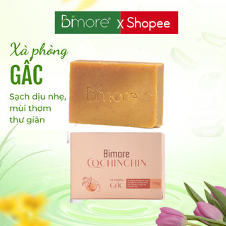 Xà phòng Gấc Bimore an toàn lành tính ngừa mụn bánh 65gr