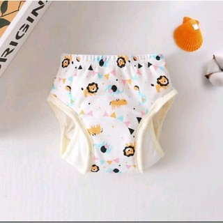 Quần Bỏ Bỉm Tã Vải Có Vách Ngăn Chống Tràn 2 bên đùi Hoạ Tiết Cotton 6 lớp