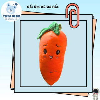 Gấu bông củ cà rốt,gối ôm củ cà rốt đáng yêu cho bé