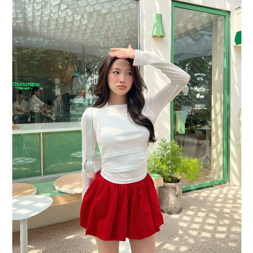 MÌ - ÁO THUN KIỂU 2 LỚP GRACE - GRACE TOP