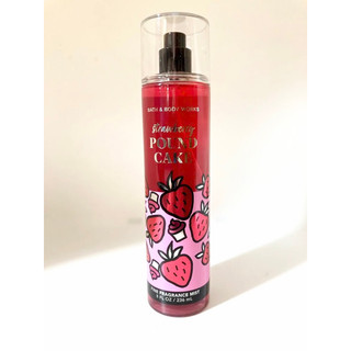 [Auth] Xịt thơm lưu hương toàn thân Bath and Body works - Strawberry Pound cake 236ml