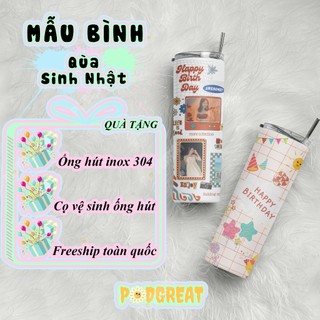Quà Tặng Sinh Nhật Bình Giữ Nhiệt 600ml, Quà Tặng Sinh Nhật, Cốc Giữ Nhiệt Quà Tặng Sinh Nhật In Ảnh Theo Yều Cầu