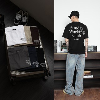 Áo thun 6 màu 100% cotton in cao Sunday Working Club