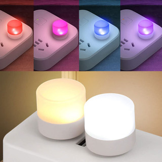 Đèn led mini siêu sáng, đèn led nhỏ đọc sách bóng hình tròn cắm usb trang trí 5v 1w