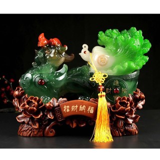 Tỳ hưu phong thuỷ - tỳ hưu kéo bắp cải thu hút tài lộc tặng tân gia, khai trương