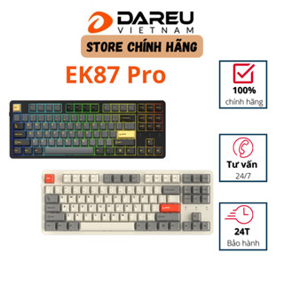 Bàn phím cơ không dây DAREU EK87 PRO (Triple Mode, Cherry PBT Double Shot, Gasket Mount, RGB)