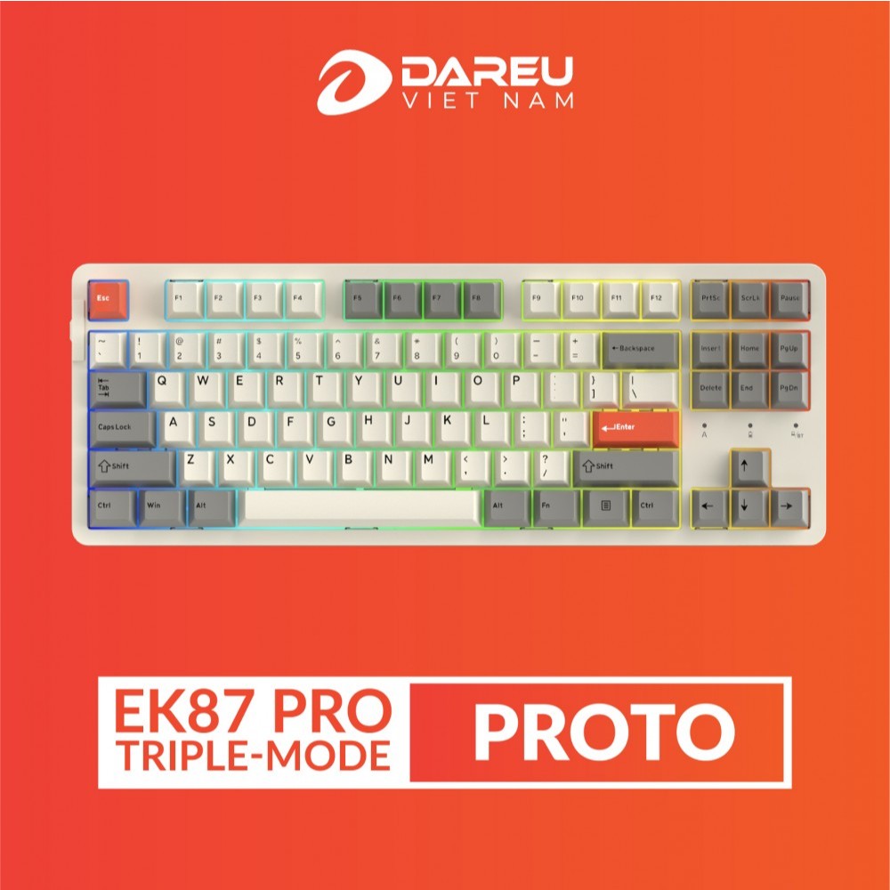 Bàn phím cơ Gaming DAREU EK87 V2 PBT / EK87L V2 không led / EK87 Pro | BigBuy360 - bigbuy360.vn