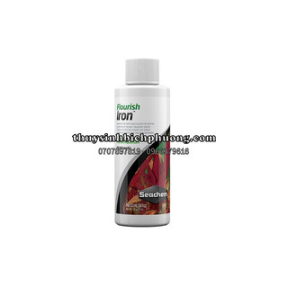 SEACHEM FLOURISH IRON 100ML, 250ML, 500ML - PHÂN NƯỚC BỔ SUNG SẮT FE+ CHO CÂY THỦY SINH, KÍCH ĐỎ CHO CÂY