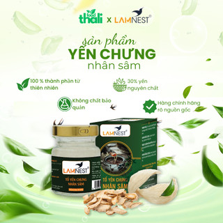 Yến Sào Chưng Sẵn Nhân Sâm Lamnest nguyên chất 30% yến hũ 70ml