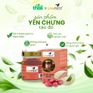Yến Sào Chưng Sẵn Táo Đỏ Lamnest nguyên chất 30% yến hũ 70ml