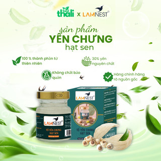 Yến Sào Chưng Sẵn Hạt Sen Lamnest nguyên chất 30% yến hũ 70ml
