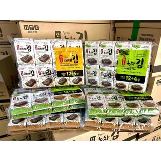 Rong Biển Ăn Liền Hàn Quốc Thùng 6 Lốc (96 gói)