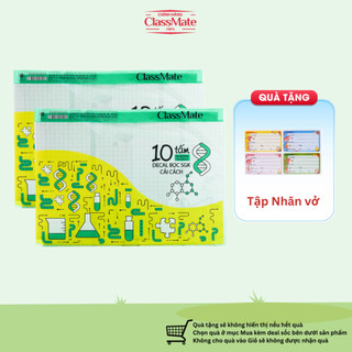 Decal Bọc Sách Giáo Khoa Cải Cách CLASSMATE Chất Liệu Nhựa Trong, Chống Thấm DC314 (190x265mm)