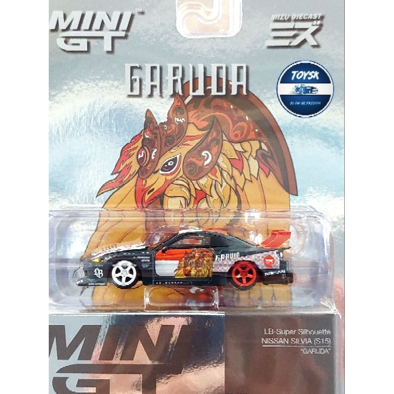 Toysk xe mô hình MiniGT Silvia S15 GARUDA #652 Đen tỷ lệ 1:64