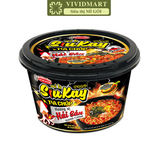 [TÔ LẺ] - ACECOOK - Mì Siukay tô tia chớp hải sản (96g/tô) - Mì Siukay tô vị hải sản, Mì cay tô hải sản tia chớp