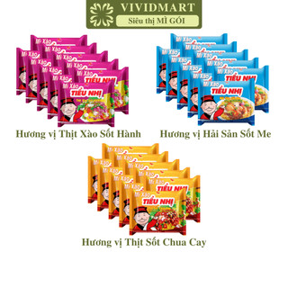  - UNI-PRESIDENT - Mì xào tiểu nhị 3 vị: Thịt sốt chua cay, Thịt xào sốt hành, Hải sản sốt me (72g/gói)