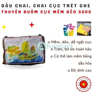 Dầu chai Thuyền Buồm trám ghe xuồng, ốc vít mái tôn chống thấm chống dột 500g