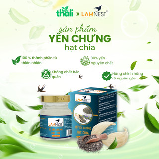 Yến Sào Chưng Sẵn Hạt Chia Lamnest nguyên chất 30% yến hũ 70ml