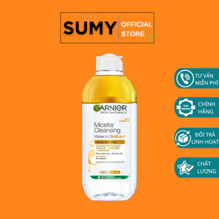  Nước Tẩy Trang cho da khô & trang điểm  vàng dầu  Garnier Micellar Water 400ml - SUMY 