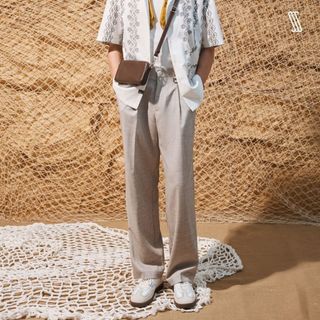 Quần âu ống rộng tôn dáng nam ssstutter quần tây có ly kèm khoen đỉa paul trousers