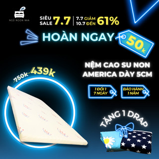 Nệm cao su non (Foam) mát xa America trải sàn đủ size dày 5cm - Êm ái và mềm mại - Tặng 1 DRAP BỌC NỆM