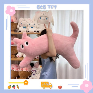 GCG🔥COD🔥Dễ Thương Gối Ôm Nhồi Bông Dài 100cm Hình Mèo Đáng Yêu Có Thể Tháo Rời Và Giặt Sạch