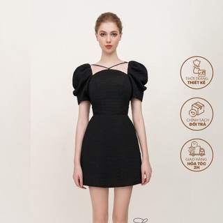 Leila closet | đầm thiết kế yuri form ngắn cổ yếm