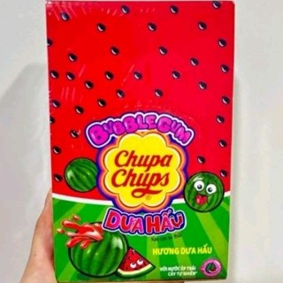  Kẹo Cao Su Thổi Hương Dưa Hấu Chupa Chups Bubble Gum  Hộp 74 viên  