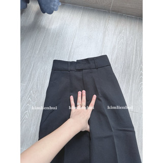 [Mã 8T) Quần Nút Cài Lệch Form 9 Tấc
