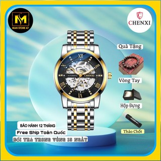 Đồng Hồ Cơ Man Store 47 Nam  Automatic Chenxi Lộ Máy 2 Quai Thép Đúc Kiểu Dáng Thời Trang Sang Trọng (Cx8802)