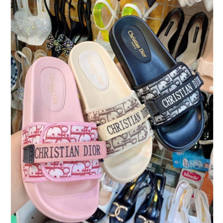 Dép Nữ Đế Bằng, Quai Ngang, phong cách HQ 2024 hồng, kem,đen fom bé tăng 1,5- D50 sale 3.3