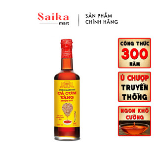 Nước mắm nhỉ cá cơm vàng ruột đỏ Làng Chài Xưa 500ml/chai thủy tinh, cá vàng ngon vùng nước trồi