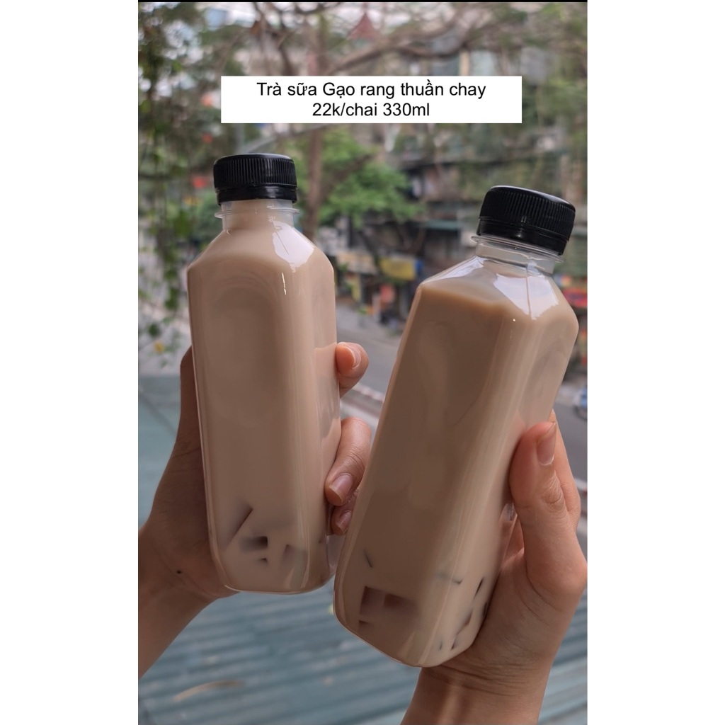 Trà sữa Gạo rang (không sữa bò, thuần chay) 330ml ngọt nhẹ
