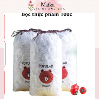 Combo 100 túi bọc thực phẩm đa năng túi gấu
