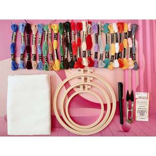 Set tập thêu Basic – set tập thêu cơ bản nhất cho người mới bắt đầu - đã bao gồm đầy đủ dụng cụ