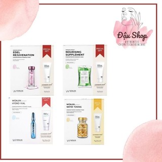 [NHẬP KHẨU] Hộp 10 miếng mặt nạ dưỡng trắng Wonjin Effect + 1 tuýp sữa rửa mặt 80ml