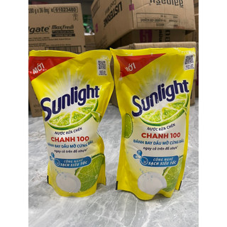 Combo 2 túi nước rửa chén bát sunlight chanh 100
