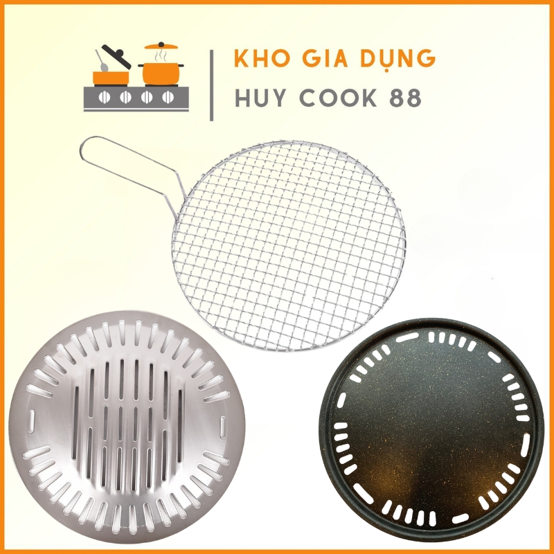  Vỉ Nướng BBQ Cho Bếp Nướng Than Hoa Các Loại Tròn 29,5Cm Nhập Khẩu  Huycook88 Siêu Bền Và Chất Lượng 