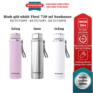  Bình giữ nhiệt Flexi 720 ml Sunhouse KS-TU720FP - Hàng chính hãng 