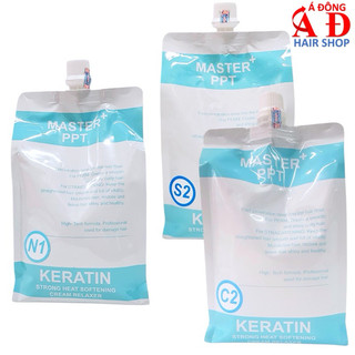 Bộ Thuốc Uốn duỗi tóc Master PPT Keratin nhãn hàng Karseell dạng túi 1000ml