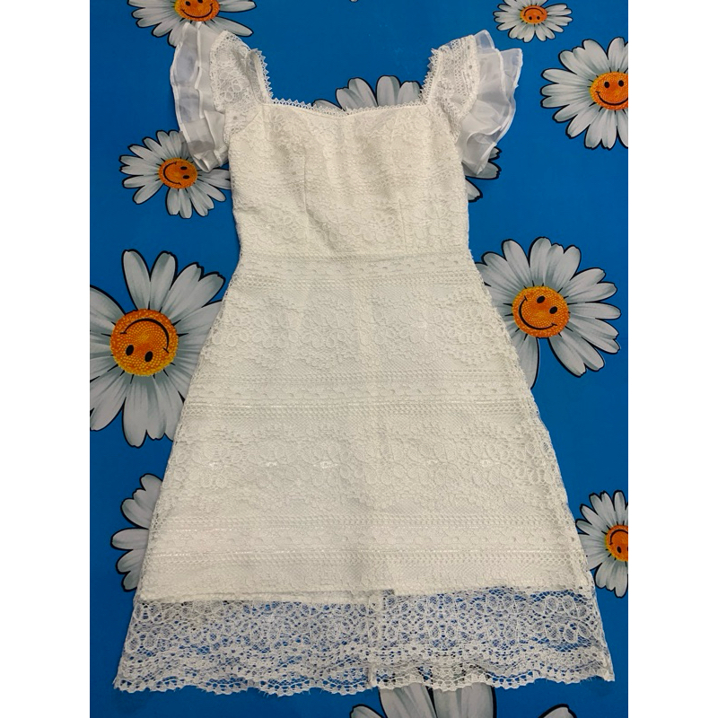 ĐẦM TRẮNG REN SIZE S