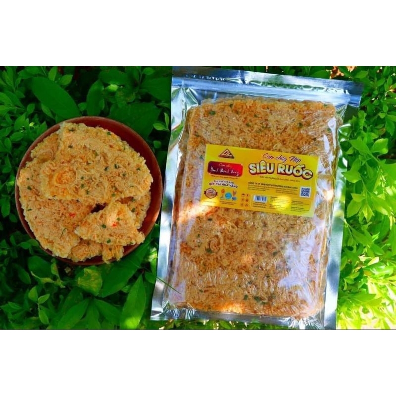 (Combo 10 gói) Cơm cháy nếp siêu ruốc Ninh Bình vàng 250g