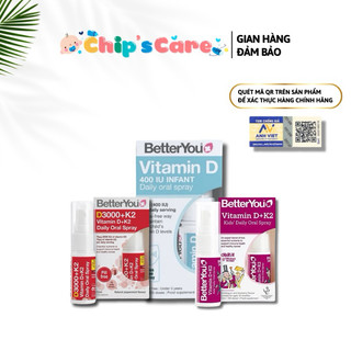Vitamin D3 Xịt Dlux Better you vitamin D của Anh Oral Spray BetterYou