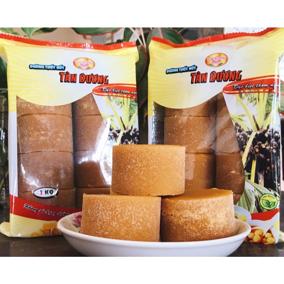 Đường thốt nốt Tân Dương (Gói 1kg- 8 viên)