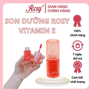  Son Dưỡng Vitamin E Đỏ Rosy, Dưỡng môi phun xăm, hợp mẹ bầu, môi khô