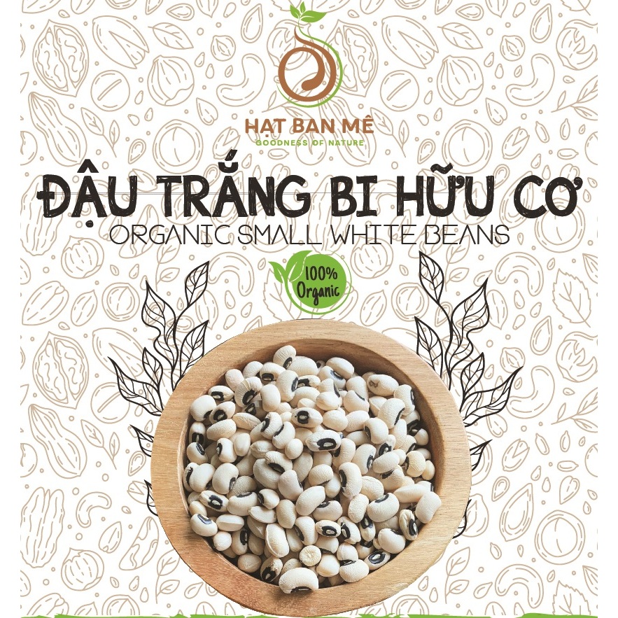  500GRAM ĐẬU TRẮNG TA HẠT NHỎ  ĐẬU TRẮNG MẮT ĐEN ĐẬU TRẮNG BI ĐẬU MẮT CUA  THUẦN CHỦNG SẠCH TỰ NHIÊN - HẠT BAN MÊ FOO 