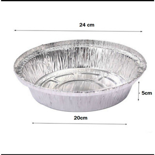 (giá sỉ) COMBO 10 khay giấy bạc 24cm lót nồi chiên không dầu hàng bo viền ĐẸP