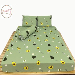 Bộ ga chống thấm cho bé chính hãng PT kèm vỏ gối cao cấp chất liệu thun lụa mềm mịn mát (Mẫu quả bơ)