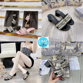 Dép lê guốc nữ hoa văn hàng hộp hoa cao cấp mới về